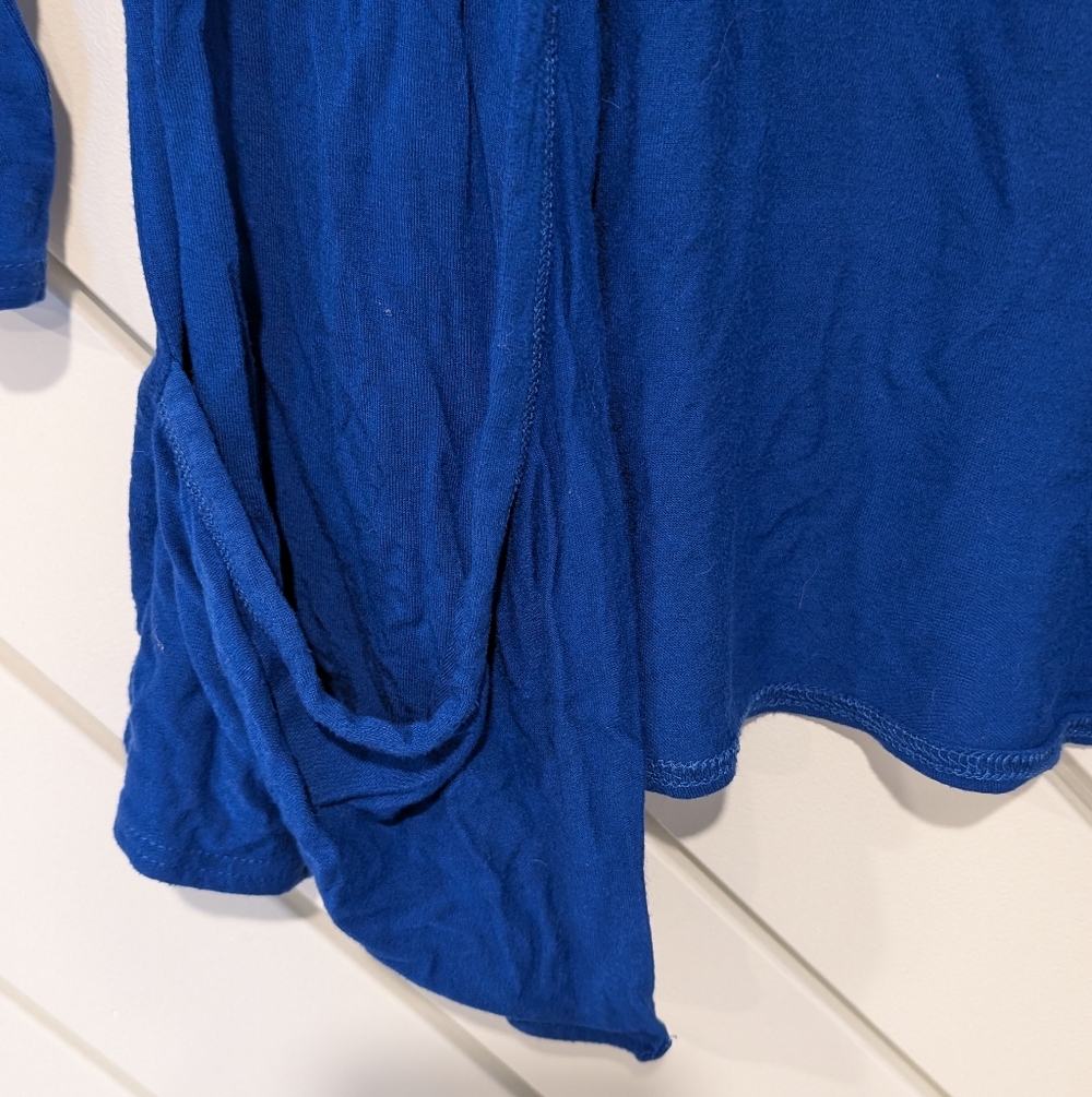 Jubz Bright Blue Cover Up Shrug Cardigan - Picture 3 of 5